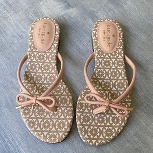 Kate Spade Peach Bow Flip Flop Sandal